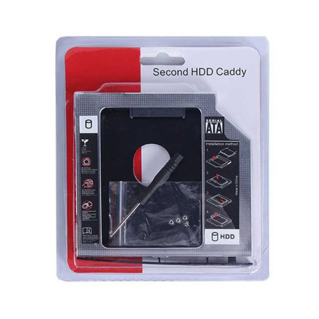 Support Adaptateur 2.5" HDD SSD SATA 3.0 (SATA III) Caddy Disque Baie Lecteur Optique - épaisseur 9MM · Smarty Paris